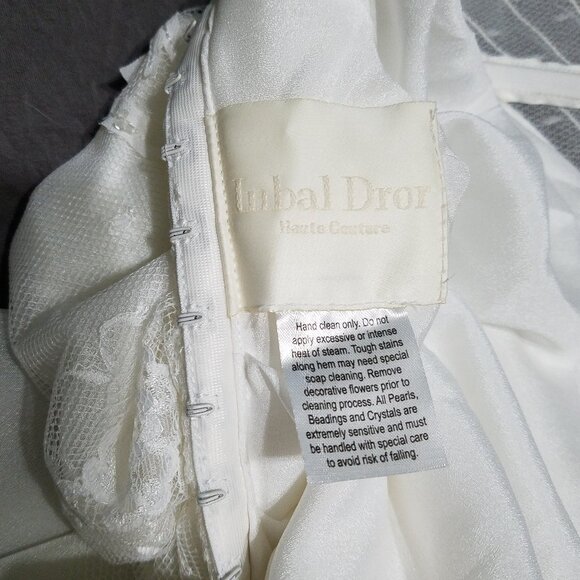 Inbal Dror 15-16 Wedding dress Ivory size 12 unaltered - Picture 4 of 8